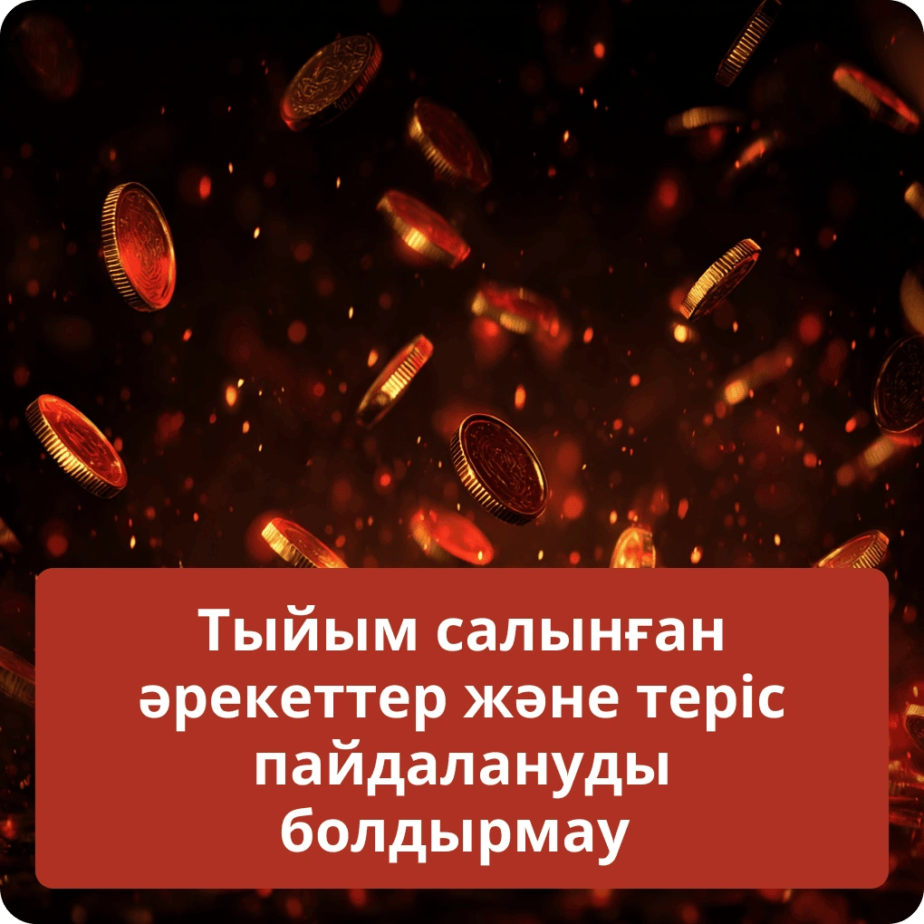 Платформада тыйым салынған әрекеттер және теріс пайдалануды болдырмау шаралары Тыйым салынған әрекеттер және теріс пайдалануды болдырмау